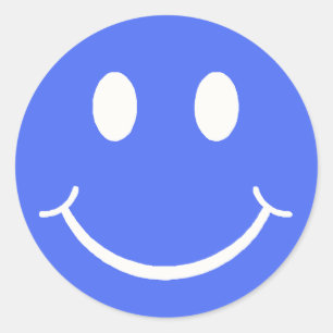 Adesivo Redondo Rosto Feliz