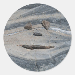 Adesivo Redondo Rosto Feliz