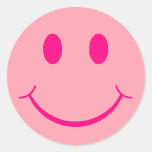 Adesivo Redondo Rosto Feliz