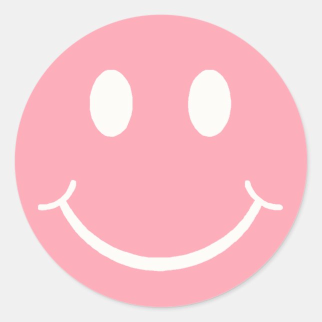 Adesivo Redondo Rosto Feliz (Frente)