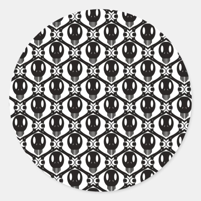 Adesivo Redondo Rostos Mórbidos (Frente)