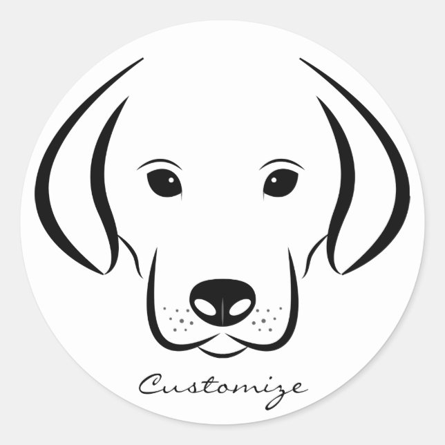 Adesivo Redondo RostoThunder_Cove de Puppy (Frente)