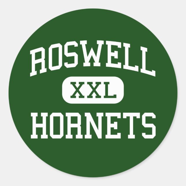 Adesivo Redondo Roswell - Hornets - Segundo grau - Roswell Georgia (Frente)