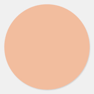 Adesivo Redondo Rosy Peach Beige Classic Round Sticker