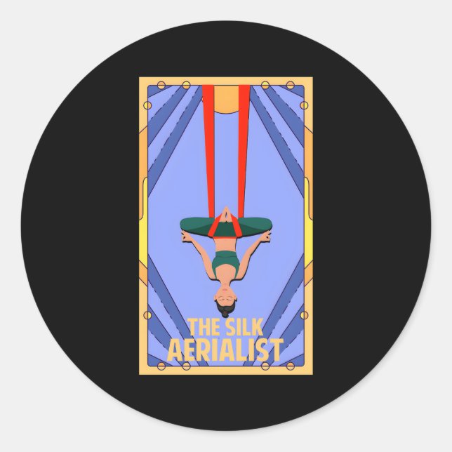 Adesivo Redondo Rota-Seda O eterista da seda (Frente)