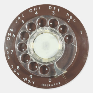 Adesivo Redondo Rotação da aparência do telefone