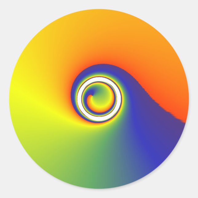 Adesivo Redondo rotação de cores (Frente)