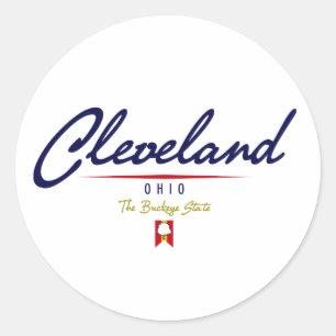 Adesivo Redondo Roteiro de Cleveland