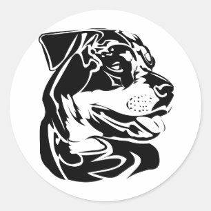 Adesivo Redondo rottweiler