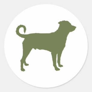 Adesivo Redondo Rottweiler (cauda retirada)