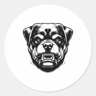 Adesivo Redondo Rottweiler Dog