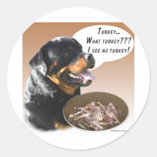 Adesivo Redondo Rottweiler Turquia