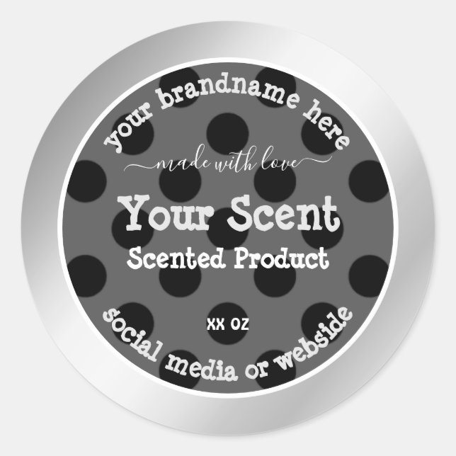 Adesivo Redondo Rotulagem de embalagem do produto de captura ocula (Frente)