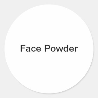 Adesivo Redondo Rótulo Cosmético do Pó Face/