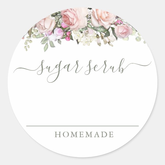 Adesivo Redondo Rótulo da bolsa de açúcar (Frente)