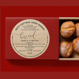 Adesivo Redondo Rótulo da lei do algodão