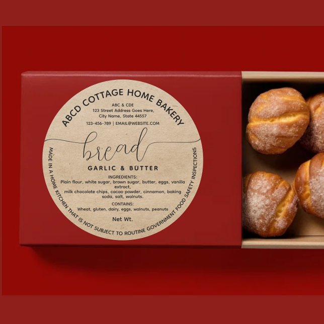 Adesivo Redondo Rótulo da lei do algodão (Criador carregado)