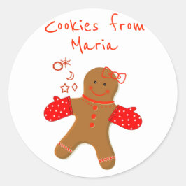 Adesivo Redondo Rótulo da padaria caseira