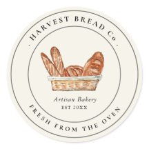 Rótulo da padaria de pão de folha Vintage