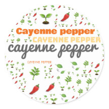 RÓTULO DA PALAVRA HERB - CAYENNE PEPPER