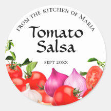 Rótulo de Banho Arredondado Tomato Salsa Reserva H