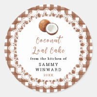 Rótulo de Bolo de Coco Caseiro