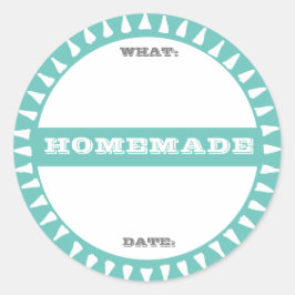 Adesivo Redondo rótulo de conserva caseira para escrever em pastel