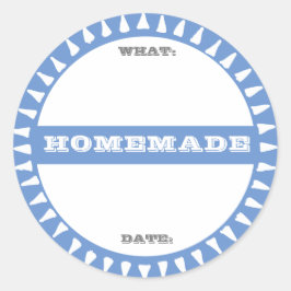 Adesivo Redondo rótulo de conserva caseira para escrever em pastel