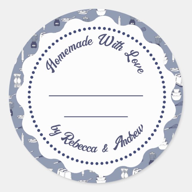 Adesivo Redondo Rótulo de Conserva de Geleia | Pote de Mason Casei (Frente)