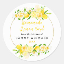 Rótulo de Conserva de Limão Caseiro