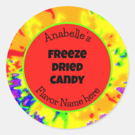 Adesivo Redondo Rótulo de Encapsulamento Colorido Personalizado de