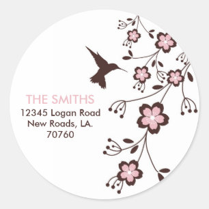 Adesivo Redondo Rótulo de Endereço