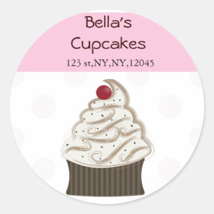 Adesivo Redondo Rótulo de endereço de devolução