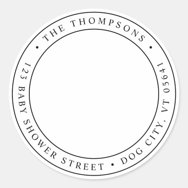 Adesivo Redondo Rótulo de Endereço de Devolução da Coleta da Colun (Frente)