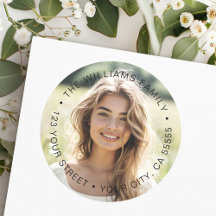 Rótulo de endereço de devolução da graduação de fo