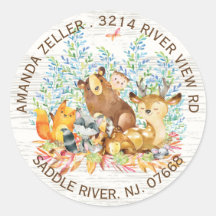 Rótulo de Endereço do Chá de fraldas Neutro para A