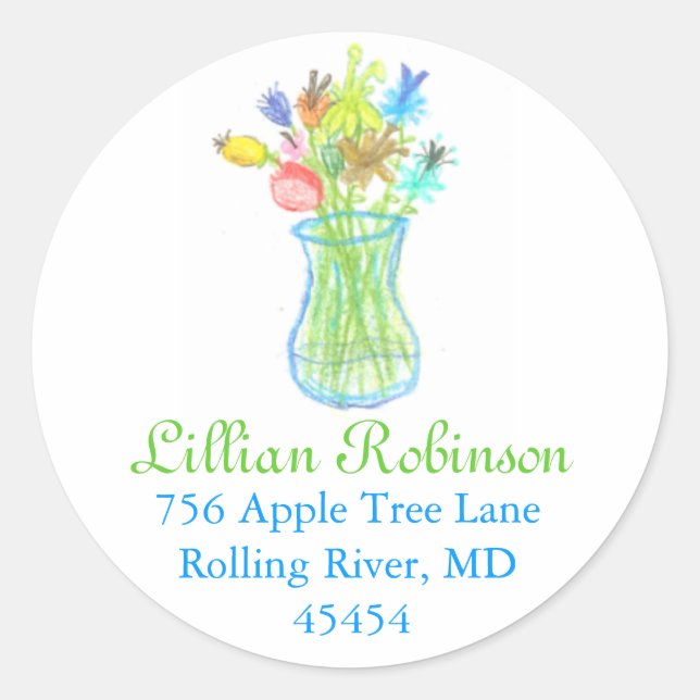 Adesivo Redondo Rótulo de endereço do grupo gráfico Karate Kat (Frente)