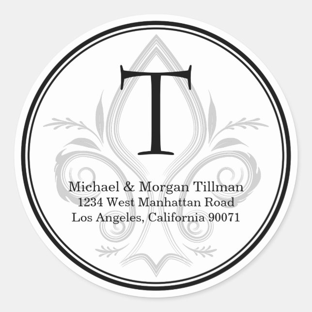 Adesivo Redondo Rótulo de Endereço do Rodízio Simples do Folheto d (Frente)