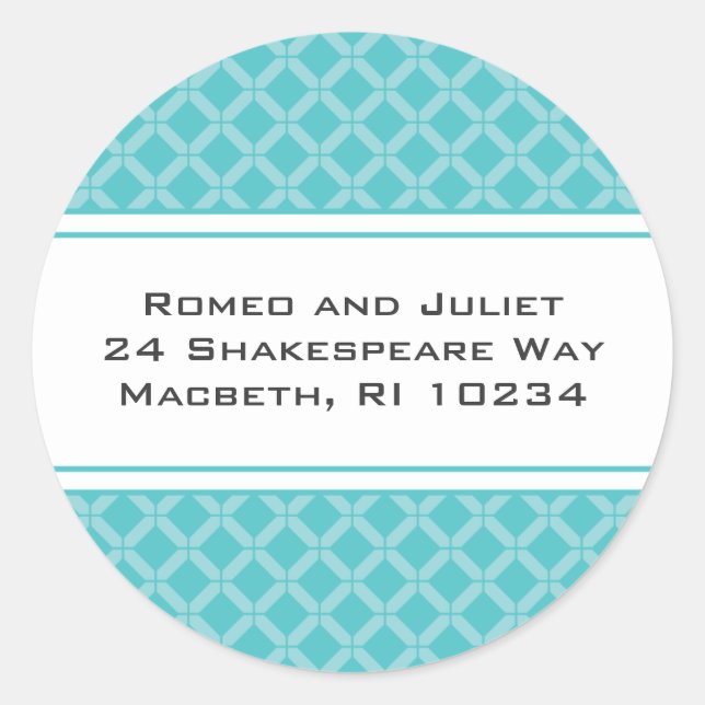 Adesivo Redondo Rótulo de Endereço Flora Bee (Frente)