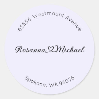 Adesivo Redondo Rótulo de Endereço, Rótulo de Endereço Redondo, No