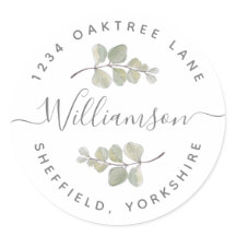 Rótulo de endereço verde