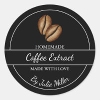 Rótulo de Extração de Café Caseiro Simples