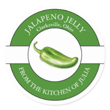 Rótulo de Geleia de Jalapeno