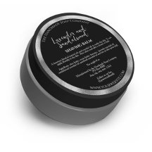 Rótulo de Jar de Cosméticos Pretos e Prateados w I