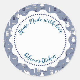 Adesivo Redondo Rótulo de Lata de Geleia  | Pote Mason Caseiro