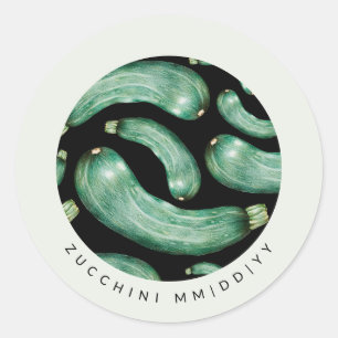 Adesivo Redondo Rótulo de latência Data Padrão de abobrinha