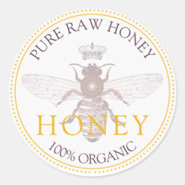 Adesivo Redondo Rótulo de mel