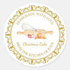 Adesivo Redondo Rótulo de Pequenas Empresas de Casamento Vintage