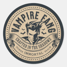 Rótulo de Poção Vintage Presa de Vampiro Decoração