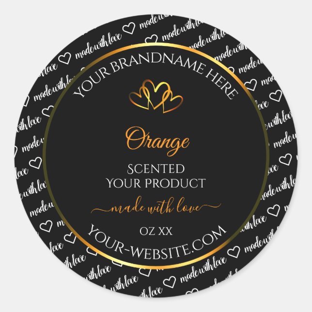 Adesivo Redondo Rótulo de Produto Cloud de Palavra Branca Preta Co (Frente)